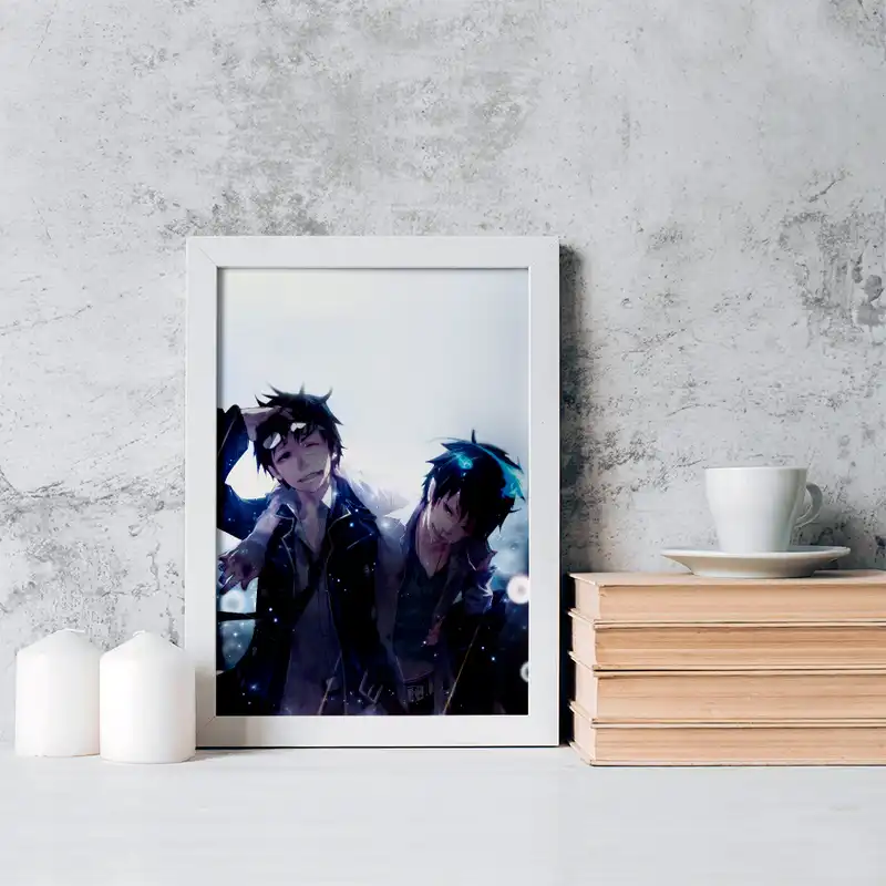 تابلو خندالو مدل رین و یوکیو انیمه جنگیر آبی کد 16373