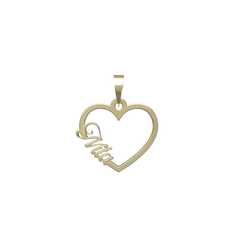 آویز گردنبند طلا 18 عیار زنانه مدوپد مدل اسم نیلا nila کد PB1-10536