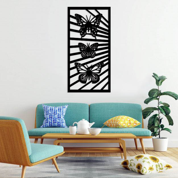 استیکر دیواری طرح پروانه