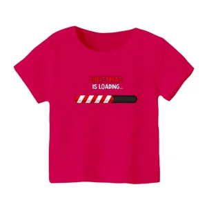 تی شرت آستین کوتاه بچگانه مدل نوشته کریسمس کد 11 رنگ سرخابی