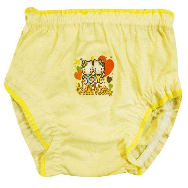 شورت دخترانه مدل Pastille کد Za0 رنگ زرد