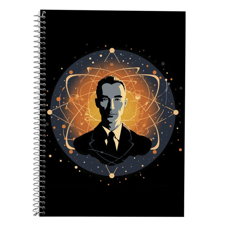 دفتر زبان 50 برگ مدوپد مدل سه خط طرح Oppenheimer کد DF2676