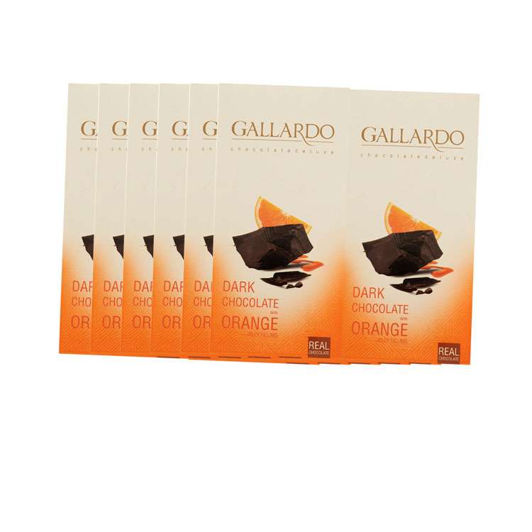 شکلات تلخ با مغزی ژله ای پرتغالی گالاردو فرمند - 80 گرم بسته 12 عددی