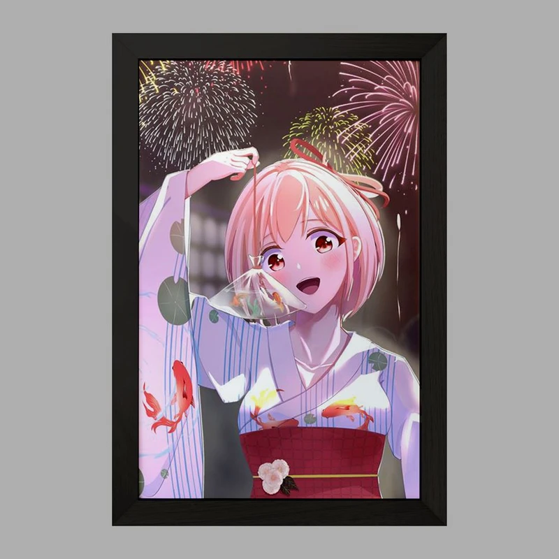 تابلو خندالو مدل چیساتو انیمه لیکوریس ریکویل Lycoris Recoil  کد 23024