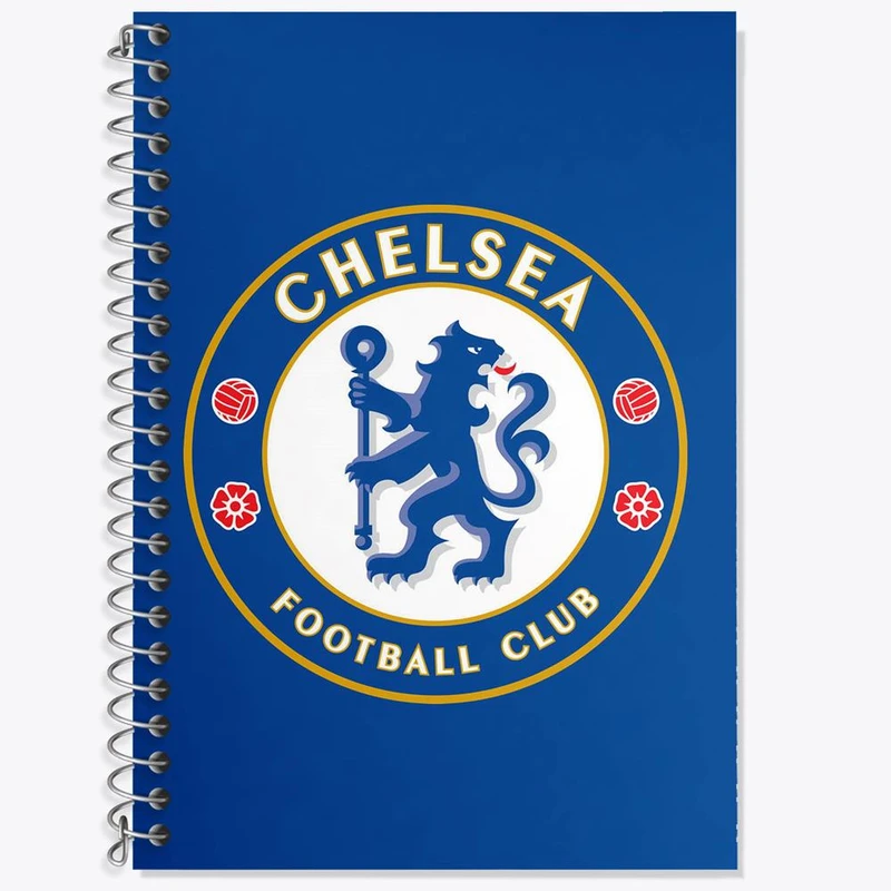 دفتر زبان 50 برگ خندالو مدل دو خط طرح باشگاه چلسی کد 26535