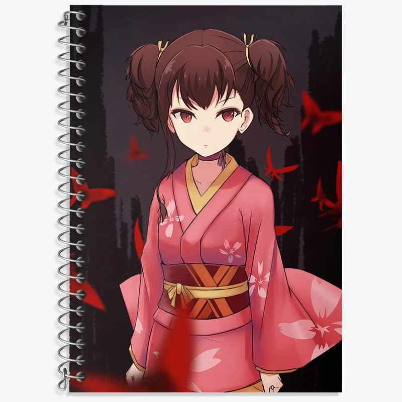 دفتر زبان 50 برگ خندالو مدل سه خط طرح مومی انیمه کابانری (Kabaneri) کد 35976