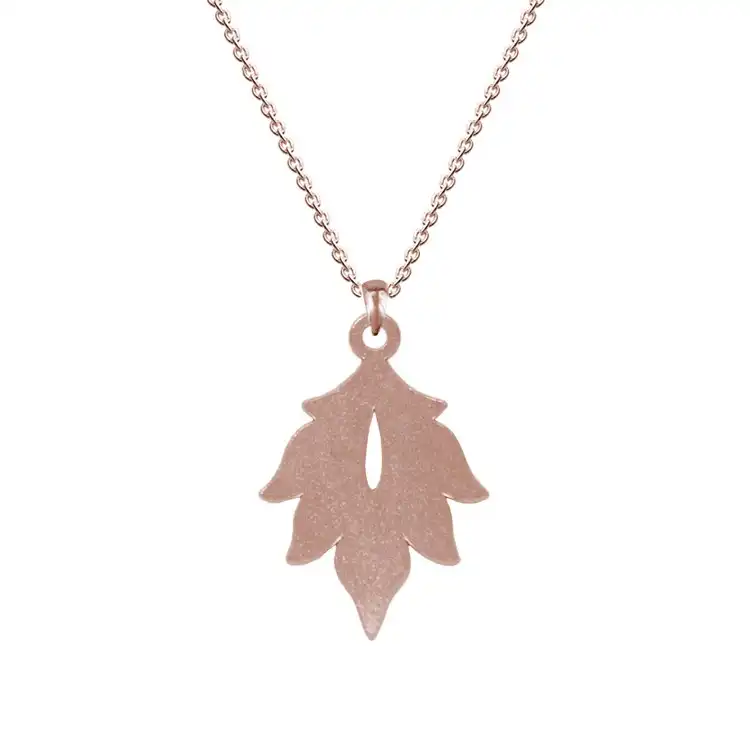 گردنبند طلا 18 عیار زنانه ژابیز مدل گلبرگ h117