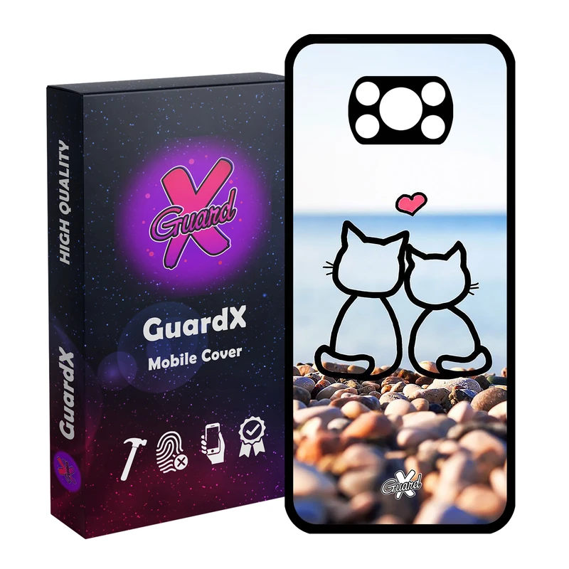 کاور گارد ایکس طرح Love مدل Glass10016 مناسب برای گوشی موبایل شیائومی Poco X3 Pro