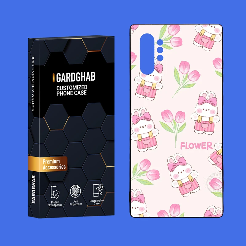 کاور گارد قاب مدل دور ژله ای پشت گلس فانتزی مناسب برای گوشی موبایل سامسونگ Galaxy Note 10 Plus