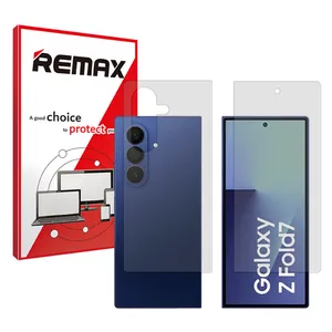 Remax Resistant model transparent screen protector suitable for Samsung Galaxy Z Fold7 mobile phone Along with the phone back protector