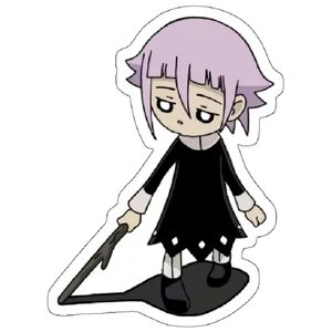 استیکر لپ تاپ مدل soul eater crona