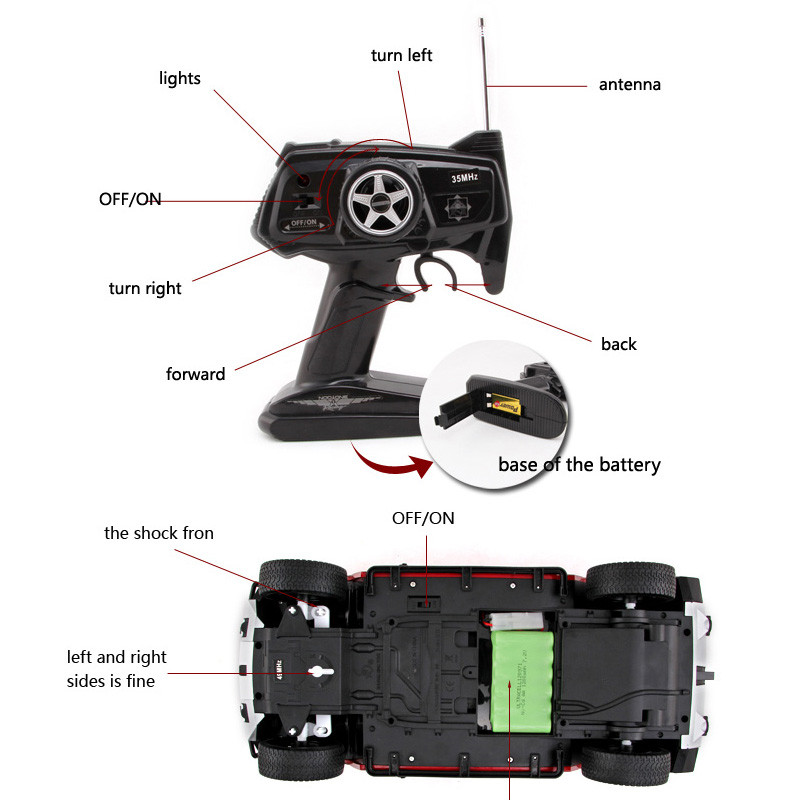 ماشین بازی کنترلی مدل جیپ هامر  HUMMER H2 1:12 کد 960