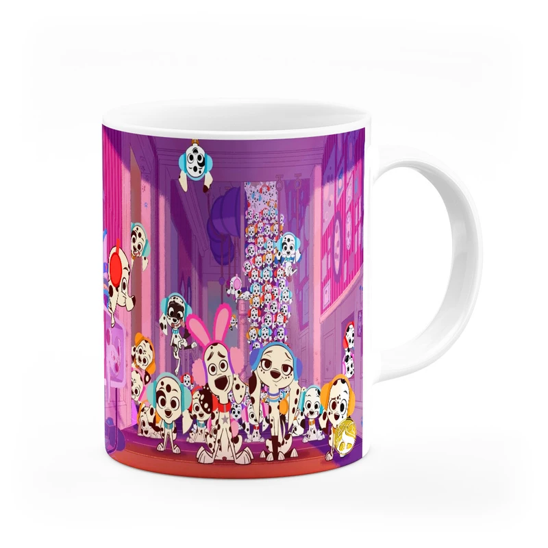 ماگ هومرو طرح انیمیشن صد و یک سگ خالدار مدل MG3125