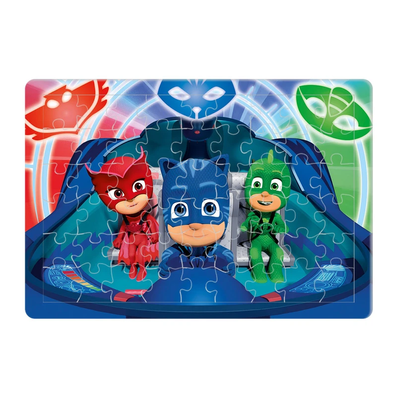 پازل 54 تکه هومرو مدل PL216 طرح انیمیشن قهرمانان نقابدار