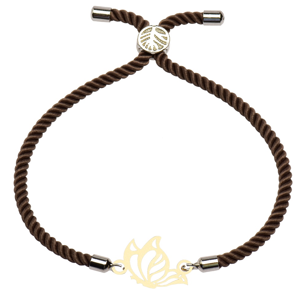 دستبند طلا 18 عیار زنانه کرابو طرح پروانه مدل kr10059 -  - 1