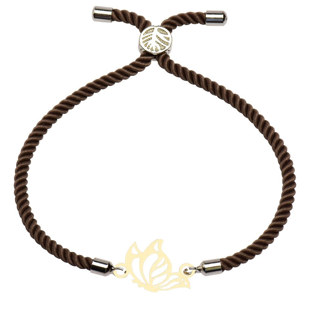 دستبند طلا 18 عیار زنانه کرابو طرح پروانه مدل kr10059 -  - 2