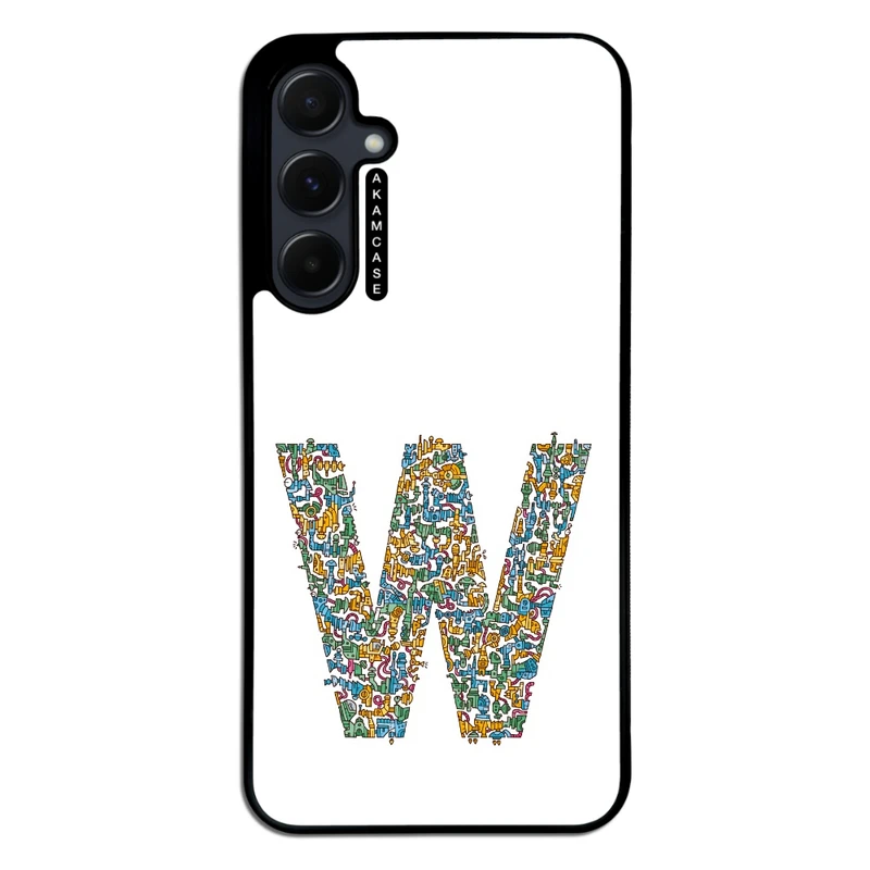 کاور آکام مدل AMC-WSGA55-ALPHADOODLEBET-23 مناسب برای گوشی موبایل سامسونگ Galaxy A55