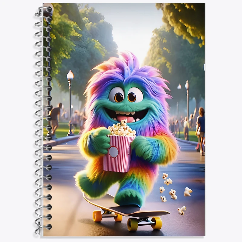 دفتر نت موسیقی 50 برگ خندالو طرح هیولای کیوت کد F6281