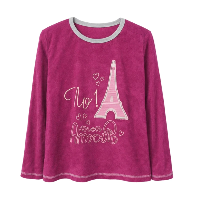 تی‌شرت آستین بلند دخترانه پیپرتس مدل 7387