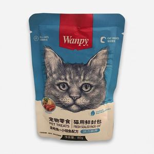 پوچ گربه ونپی مدل سفارش چین با طعم مرغ و ماهی وزن 80 گرم