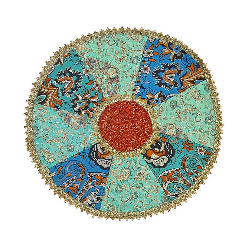 رومیزی ترمه مدل چهل تکه سالار کد F157