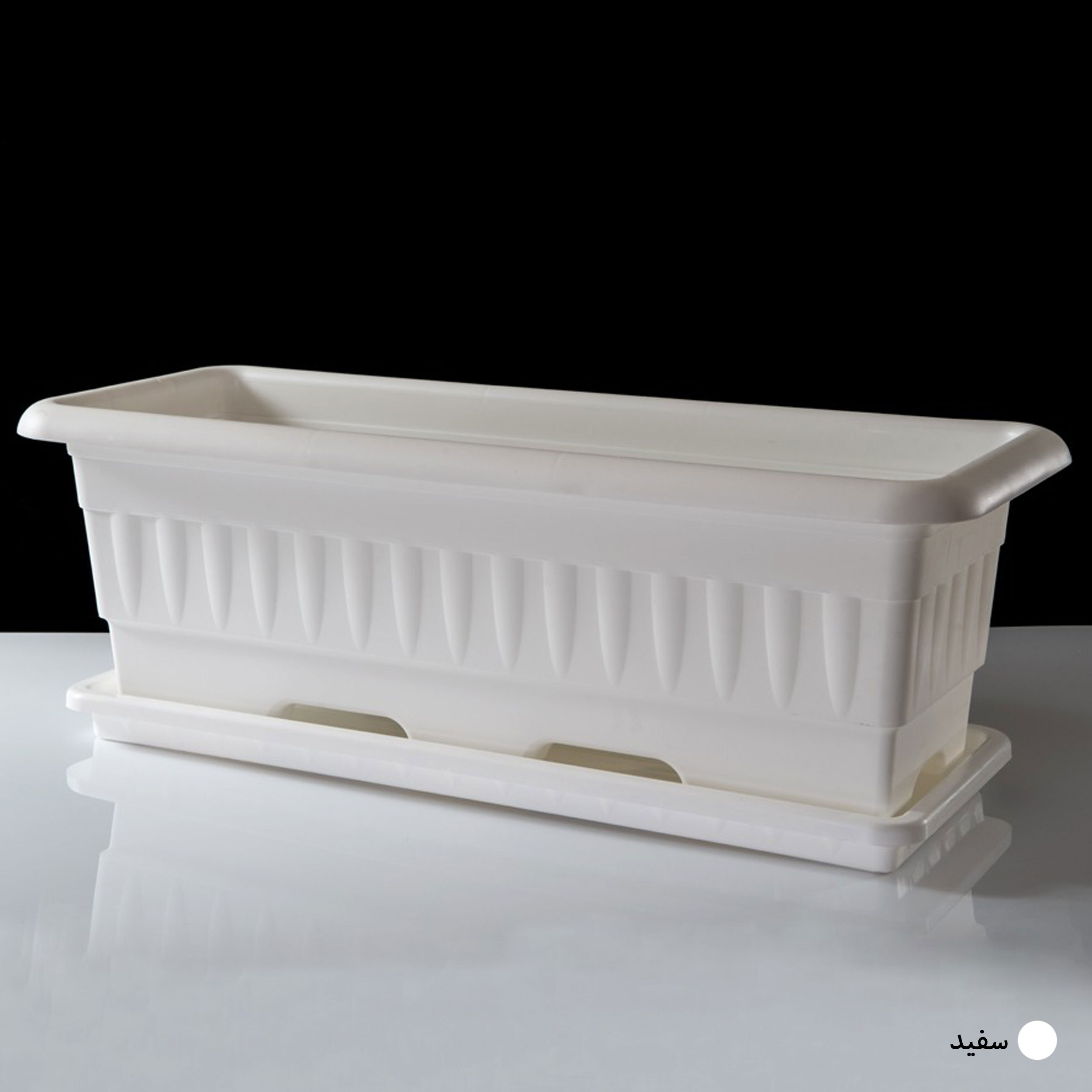 گلدان گلپونه مدل پلاستیکی مستطیلی کد 217