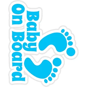 استیکر لپ تاپ طرح Baby On Board Sticker Sticker کدST128