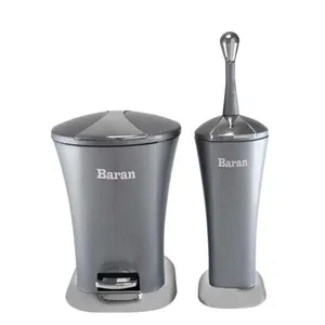 ست سطل زباله و فرچه باران مدل 30  22