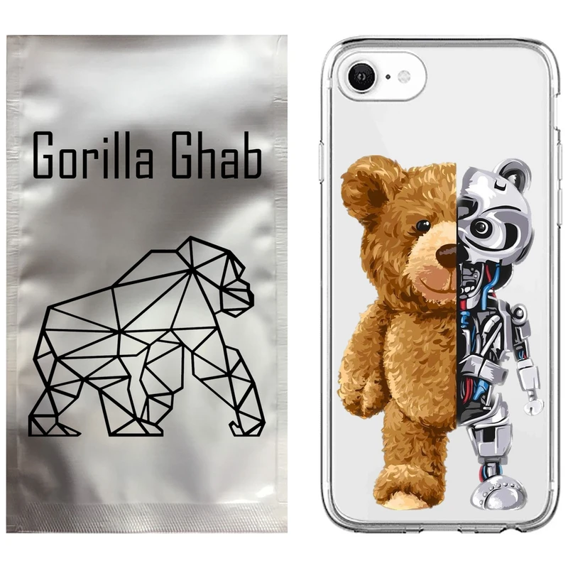 کاور گوریلا قاب مدل CLG کد 40 طرح خرس مناسب برای گوشی موبایل اپل iPhone 7 / 8 / SE 2022