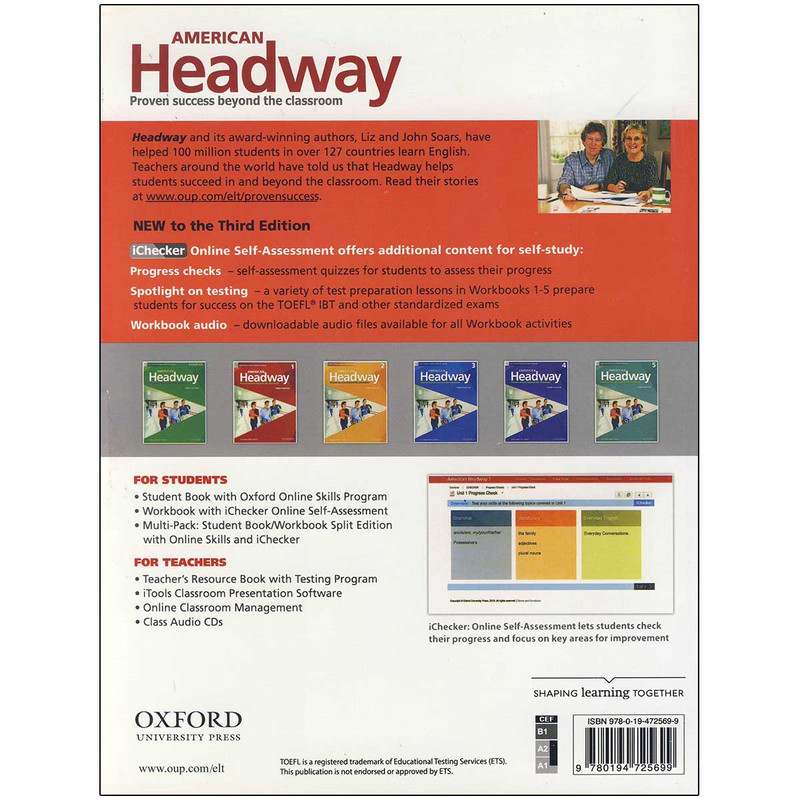 کتاب American Headway 1 3rd edition اثر liz and John soars انتشارات آکسفورد کتاب American Headway 1 3rd edition اثر liz and John soars انتشارات آکسفورد