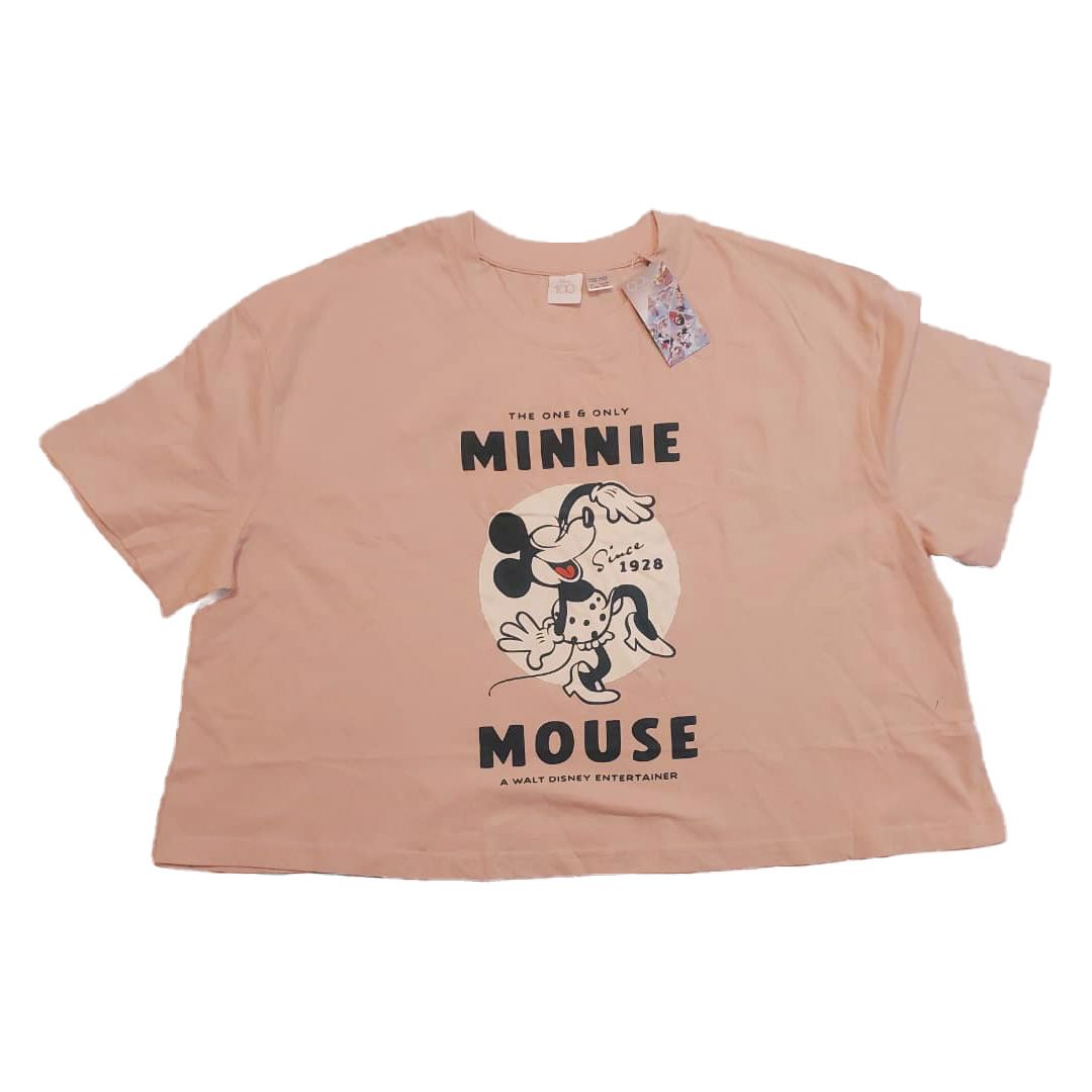 کراپ‌ تی‌شرت آستین کوتاه زنانه دیزنی مدل minnie -  - 2