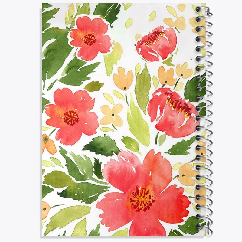 دفتر مشق 100 برگ خندالو طرح گل گلی کد 2241