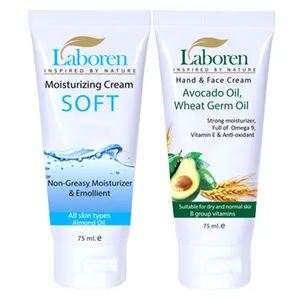 مجموعه کرم مرطوب کننده لابورن مدل Avacado & Soft مجموعه 2 عددی