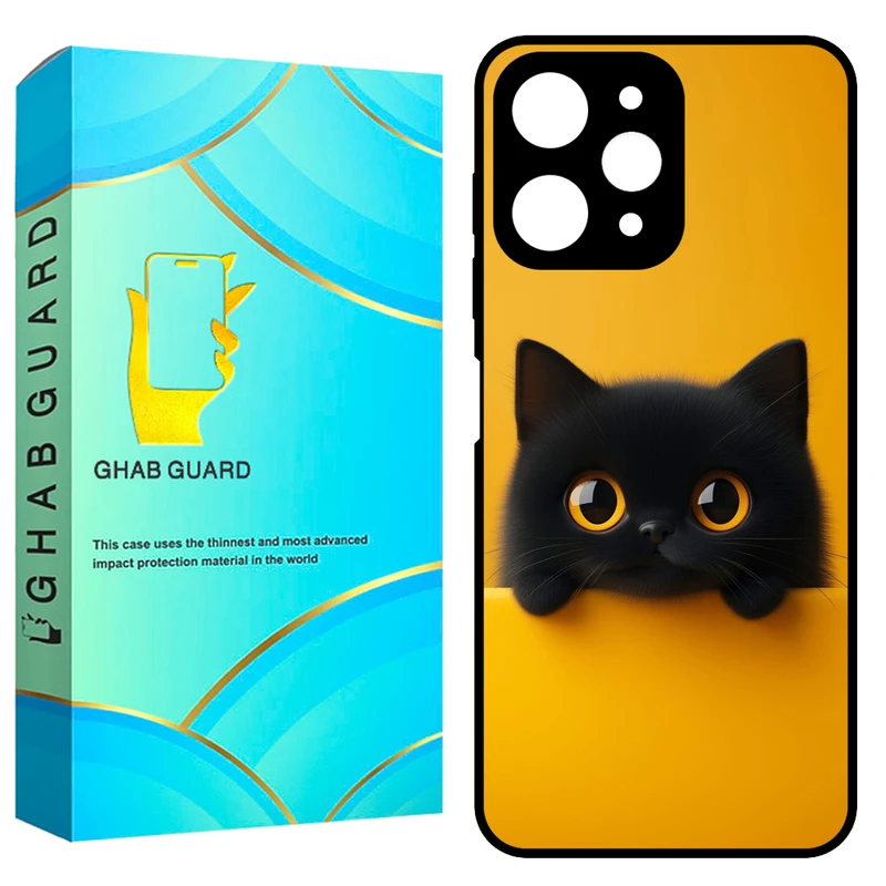 کاور قاب گارد طرح گربه مدل GCHPR12 مناسب برای گوشی موبایل شیائومی Redmi 12 4G / Redmi 12 5G / Poco M6 Pro 5G
