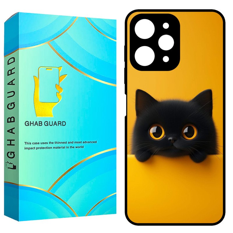 کاور قاب گارد طرح گربه مدل GCHPR12 مناسب برای گوشی موبایل شیائومی Redmi 12 4G / Redmi 12 5G / Poco M6 Pro 5G