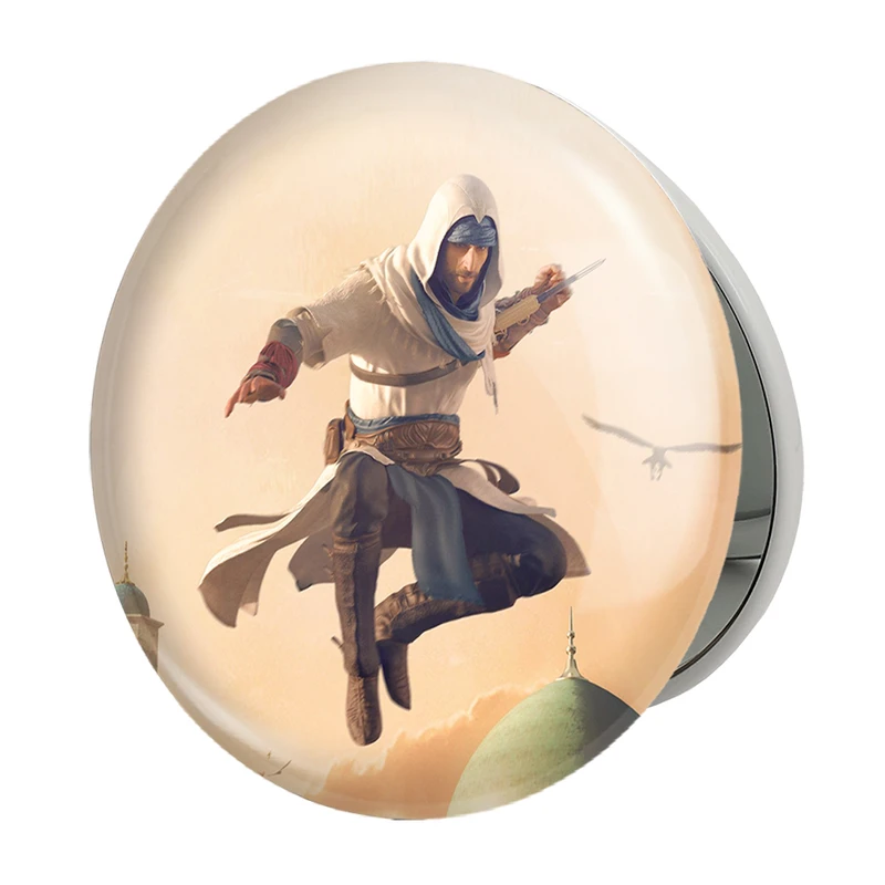 آینه جیبی خندالو طرح بازی اساسینز کرید Assassins  Creed مدل تاشو کد 27932