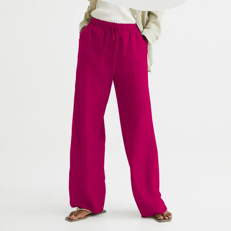 شلوار زنانه مدل لینن بگ کد 250skh