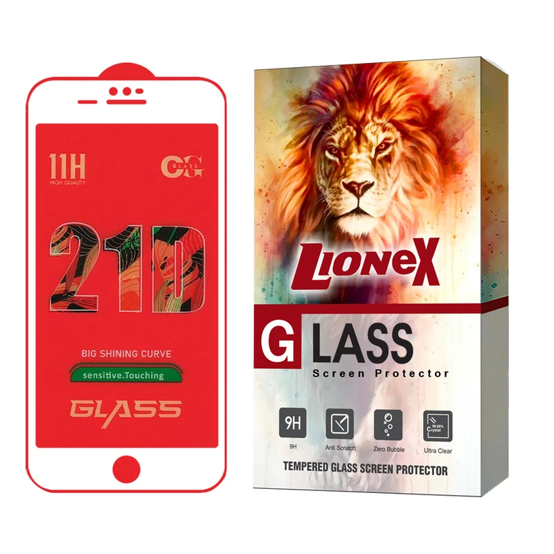 محافظ صفحه نمایش لایونکس مدل FULLLI مناسب برای گوشی موبایل اپل iPhone 8 / 7 / SE 2020 / SE 2022