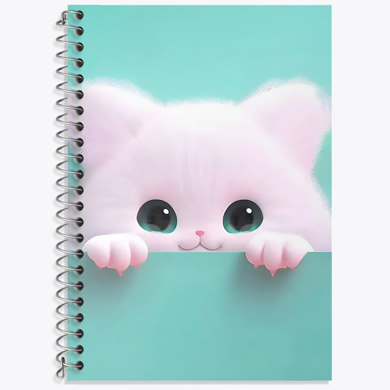 دفتر لغت 50 برگ خندالو طرح گربه کیوت کد N2719