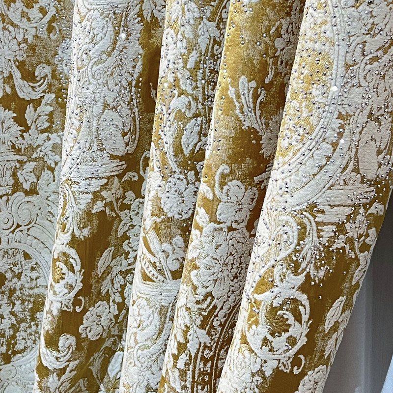 پرده مدل دکور آسترکشی شانل کلاسیک سایز 135x300 سانتی متر