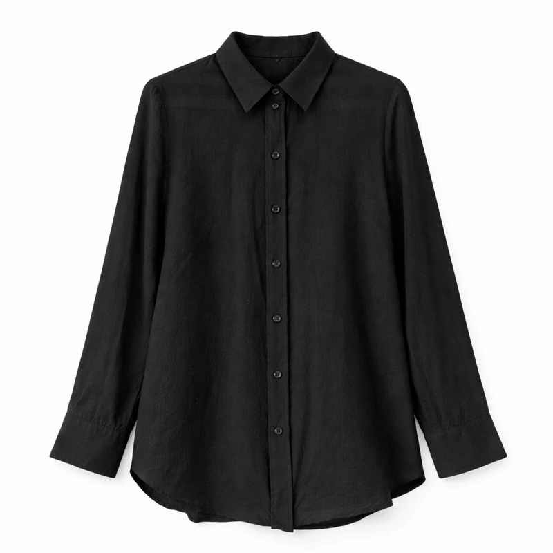 شومیز آستین بلند یقه برگردان زنانه مدل 2038