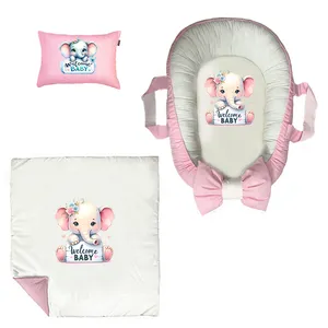 سرویس خواب 3 تکه نوزاد پادآفرین مدل گارد محافظ طرح فیل کد PG037  