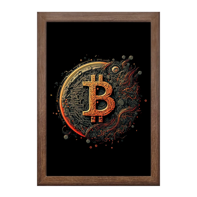 تابلو خندالو طرح بیت کوین (Bitcoin) کد F902