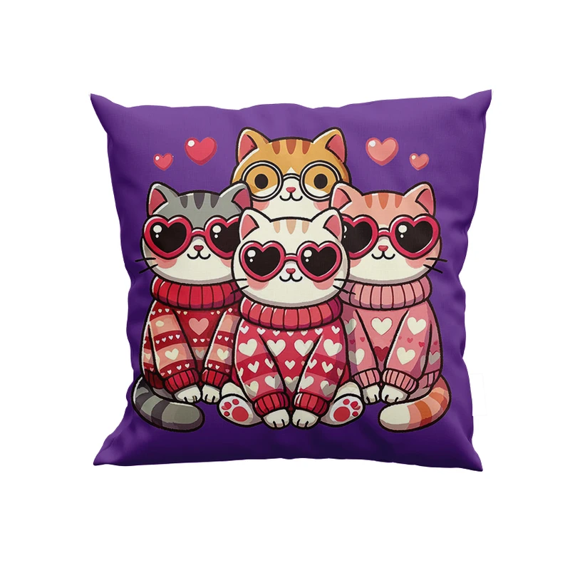 کوسن پاد آفرین مدل گربه ها کد DKK1034