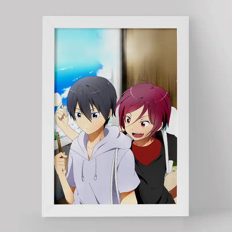 تابلو خندالو مدل رین و هاراکو انیمه فری کد 15611