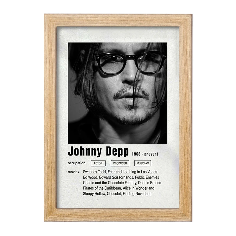 تابلو خندالو مدل جانی دپ (Johnny Depp) کد F11206