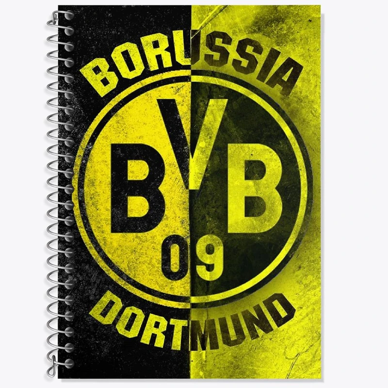 دفتر زبان 50 برگ خندالو مدل دو خط طرح باشگاه دورتموند کد 27427