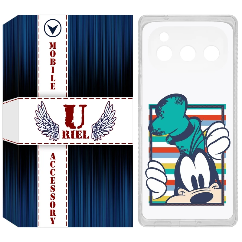 کاور یوریل مدل Clear کد 2 طرح سگ مناسب برای گوشی موبایل داریا Bond