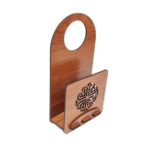 پایه نگهدارنده  شارژر گوشی موبایل مدل چوبی کد E-5