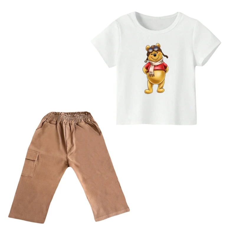 ست تی شرت و شلوارک پسرانه مدل پو کد ۹